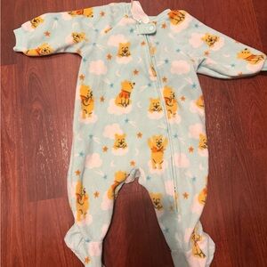 Disney Winnie the Pooh fleece baby Footie Pajamas